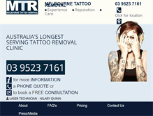 Tablet Screenshot of melbournetattooremoval.com.au